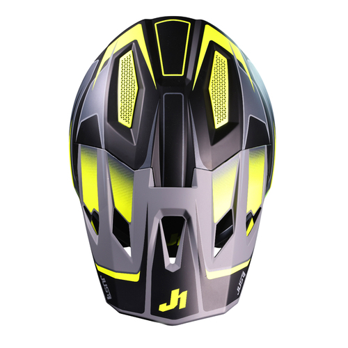 CASCO JUST1 J40 SPEED YELLOW FLUO/BLACK MATT L