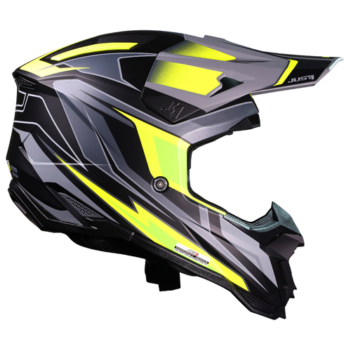 CASCO JUST1 J40 SPEED YELLOW FLUO/BLACK MATT M