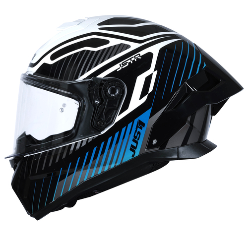CASCO JUST1 J-STR TACTICAL BLUE/WHITE GLOSS M