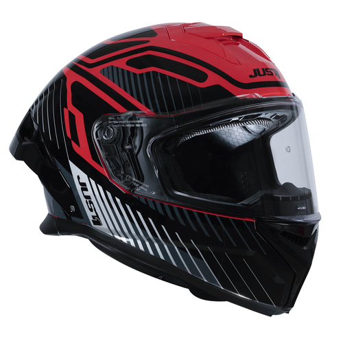 CASCO JUST1 J-STR TACTICAL RED/SILVER GLOSS L