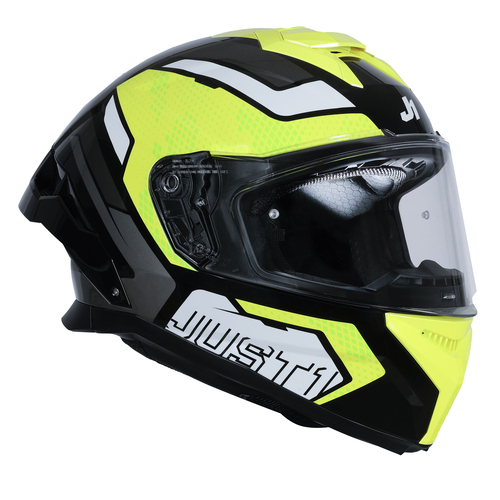 CASCO JUST1 J-STR UNION BLACK/YELLOW GLOSS XL