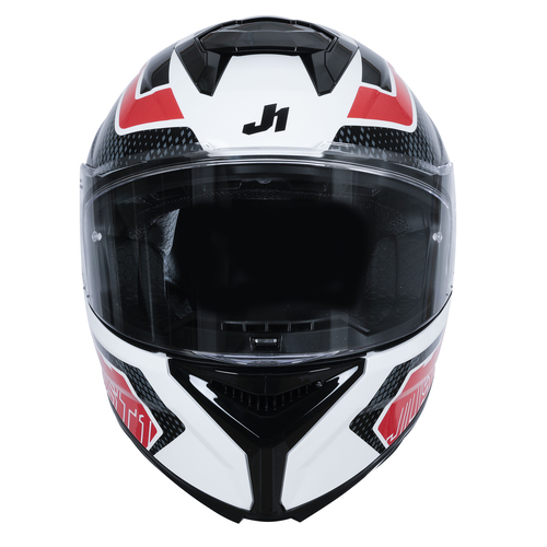 CASCO JUST1 J-STR UNION RED/WHITE GLOSS XL