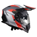 CASCO JUST1 J34 PRO GLOBE FLUO RED/BLACK MATT L