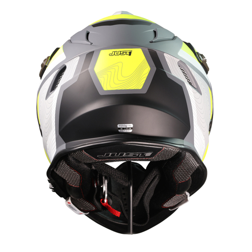 CASCO JUST1 J34 PRO GLOBE FLUO YELLOW/BLACK MATT L