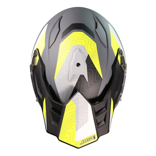 CASCO JUST1 J34 PRO GLOBE FLUO YELLOW/BLACK MATT M