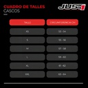 CASCO JUST1 J34 PRO GLOBE FLUO RED/BLACK MATT XL