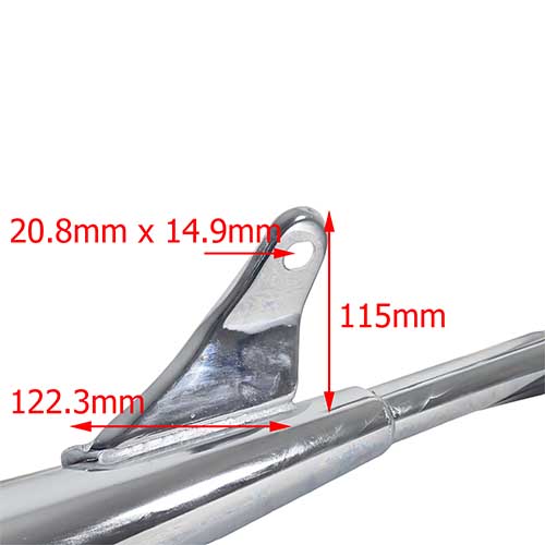 CAÑO DE ESCAPE MOTOMEL NEW S2 150 TUBULAR OEM