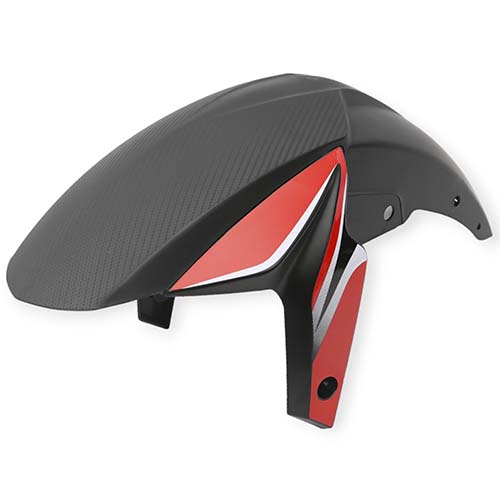 GUARDABARRO DELANTERO BAJAJ ROUSER NS200 ROJO/BLANCO MTC