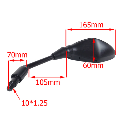 ESPEJO HONDA CB190 R (JGO) STD EXCLU