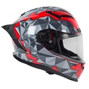 CASCO SNAIL FF871 DOBLE VISOR RED/GREY S
