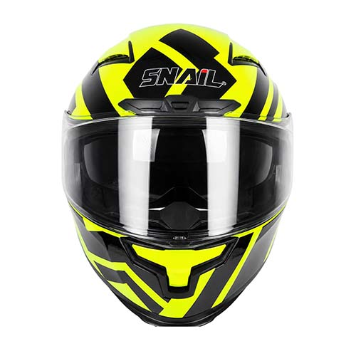 CASCO SNAIL FF871 DOBLE VISOR FLUO YELLOW/BLACK XXL