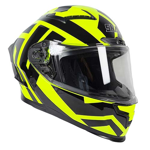 CASCO SNAIL FF871 DOBLE VISOR FLUO YELLOW/BLACK XXL
