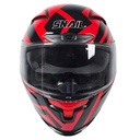 CASCO SNAIL FF871 DOBLE VISOR RED/BLACK S