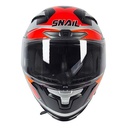 CASCO SNAIL FF871 DOBLE VISOR SILVER/ORANGE S