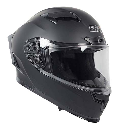 CASCO SNAIL FF871 DOBLE VISOR BLACK MATT XL