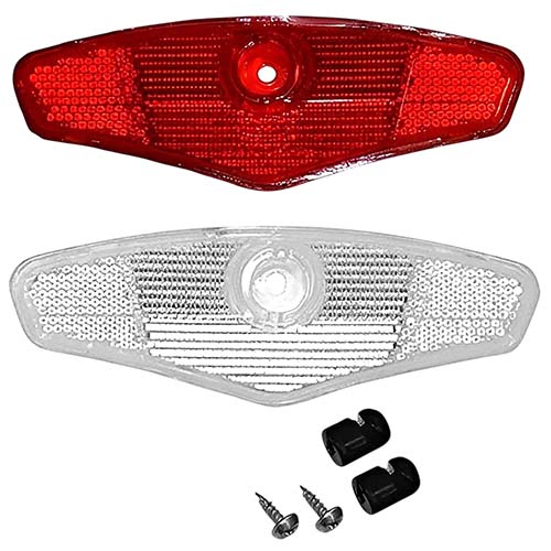 REFLECTOR RUEDA GRANDE CRISTAL + ROJO CON KIT DE INSTALACION PLASTICA VC (1066)