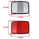 REFLECTOR TODO TERRENO CON FLEJE DE CHAPA CRISTAL + ROJO PLASTICA VC (1064)