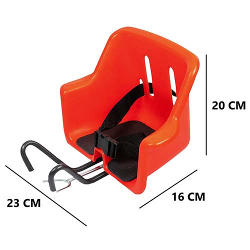 SILLA NIÑOS DEL. BICI ROJO PLASTICA VC (997R)