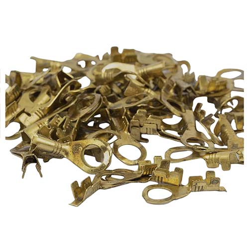 TERMINAL OJAL P/BATERIA BRONCE X 100 U. PLASTICA VC (780)