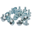 TORNILLO M6X10 PLATEADO P/PLASTICOS CABEZA Ø 16mm X UNIDAD PLASTICA VC (T001A)