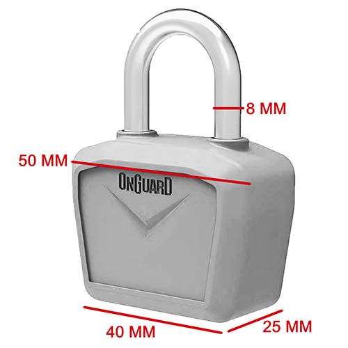 CANDADO ONGUARD 8240 NEON VERDE 40mm