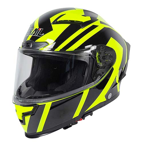 CASCO SNAIL FF871 DOBLE VISOR FLUO YELLOW/BLACK XL