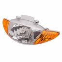 FAROL DEL. (OPTICA) HONDA C100 BIZ / GUERRERO TRIP (GIRO NARANJA) MTC