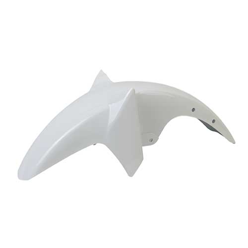 GUARDABARRO DEL. YAMAHA YBR 125 ED FACTOR BLANCO + SOPORTE MTC