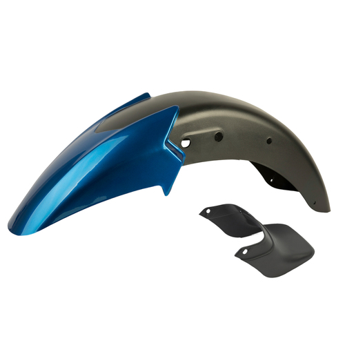 GUARDABARRO DEL. BAJAJ ROUSER 135 AZUL (+ BABERITO) MTC