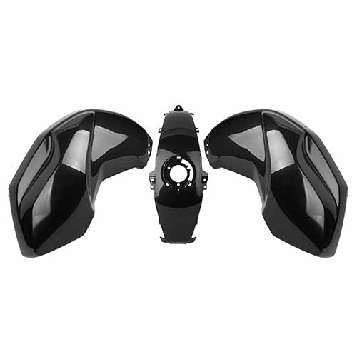 CACHA TANQUE + CACHA CENTRAL YAMAHA FZ16 NEGRO (3PCS) MTC