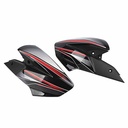 CACHA LATERAL TANQUE BAJAJ ROUSER NS200 NEGRO (JGO) MTC