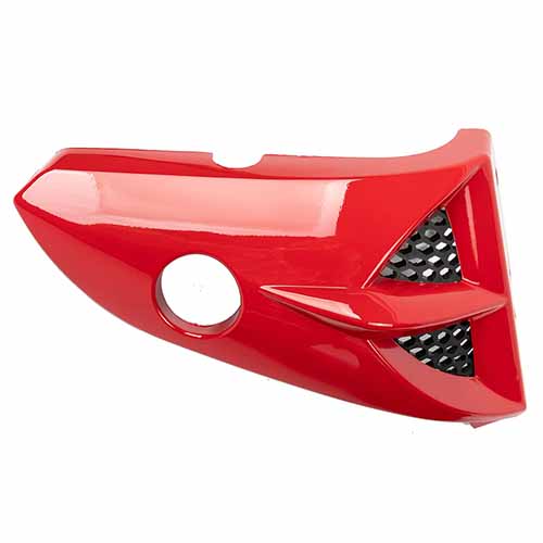 CACHA TOMA DE AIRE YAMAHA YBR 125 ROJO LADO IZQUIERDO MTC