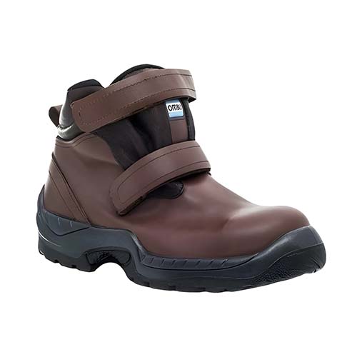 BOTIN ZINC C/VELCRO P/ACERO MARRON OMBU T.39 (0ZO-11N1-Z25)