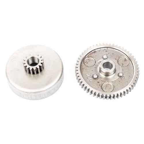 ENGRANAJE Y CAMPANA D/RECTO P/BUJE Z.15-54 ZANELLA 50 KS V3 (2T) CREUSO (697-000)