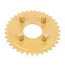 CORONA DE TRANSMISION MOTOMEL 110 S MAX (CON PERNOS) (Z35) CREUSO (3192-ARG)