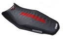 FUNDA ASIENTO HONDA CG 150 MOD. NUEVO NEGRO/NEGRO/ROJO (MXH HFS 43NNR)