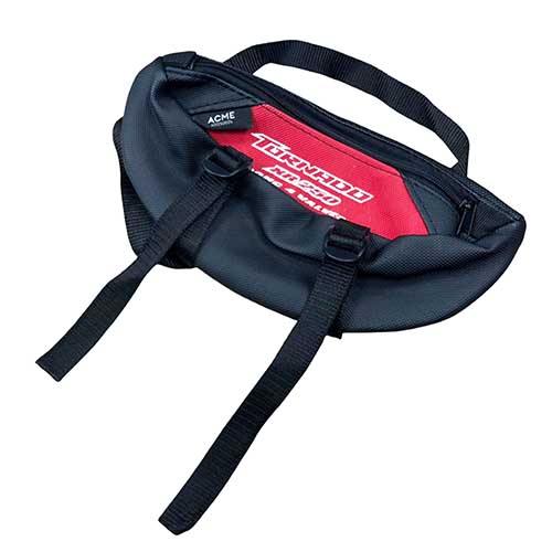 BOLSO MANUBRIO MOTO CON RIÑONERA Y BANDOLERA TORNADO ROJO (MA BMAR TOR)