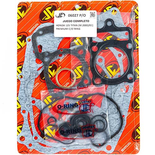 JUNTA HONDA 125 TITAN M.2000/01 PREM. C/ORING T/VAL. JC (06027P/O)
