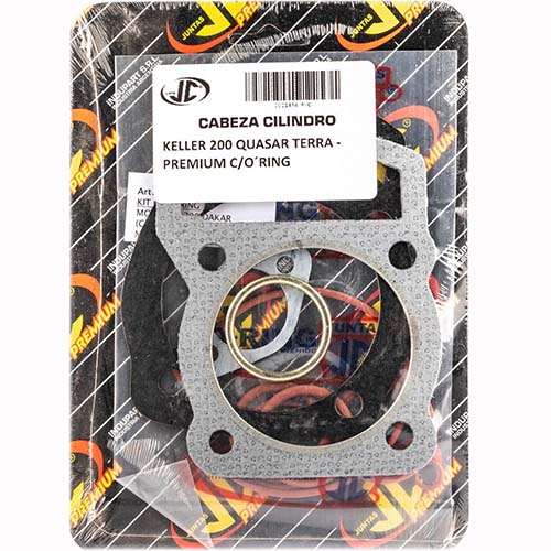 JUNTA TAPA DE CILINDRO KELLER 200 QUASAR TERRA PREMIUM C/ORING JC (21434P/O)