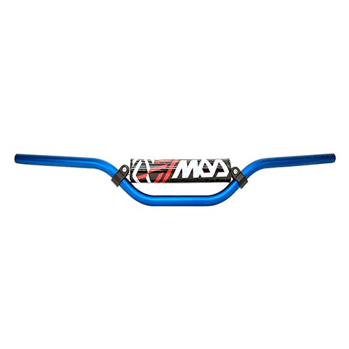 MANUBRIO 8024 ALUM. UNIVERSAL C/PAD HONDA TORNADO BAJO AZUL MDA
