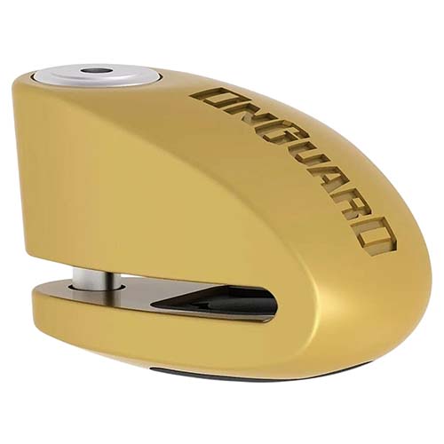 TRABA DISCO CON ALARMA 120DB 8260 6mm DORADO ONGUARD