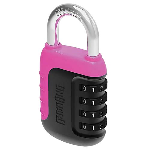 CANDADO 8243 40mm CON COMBINACION NEON FUCSIA ONGUARD