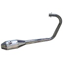 ESCAPE MOTO HONDA CG TITAN 150 ST2 SILEN ALUMINIO GRIS COMPETICIÓN PAOLUCCI (EM150CG23-C+200GR)