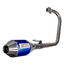 ESCAPE MOTO HONDA CG TITAN 150 ST2 SILEN ALUMINIO AZUL STYLE PAOLUCCI (EM150CG-23-C/S)