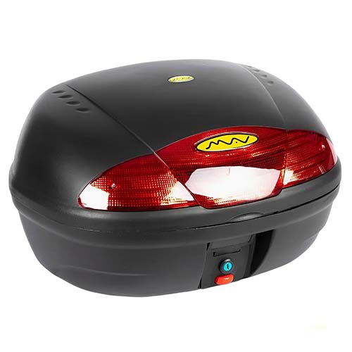 BAUL PORTA OBJETOS VAM45 NEGRO 530X430X333 BASE DESMONTABLE REFLECT. TRAS. PLASTICA VC (820)