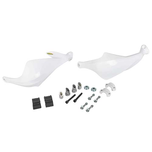 CUBRE MANOS COMPETICION BLANCO COMPL. C/KIT DE INSTALACION (JGO) Ø22 PLASTICA VC (761B)