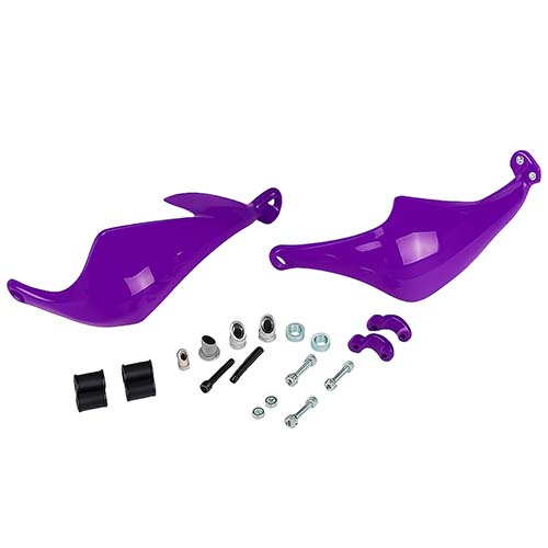 CUBRE MANOS COMPETICION VIOLETA COMPL. C/KIT DE INSTALACION (JGO) Ø22 PLASTICA VC (761VI)