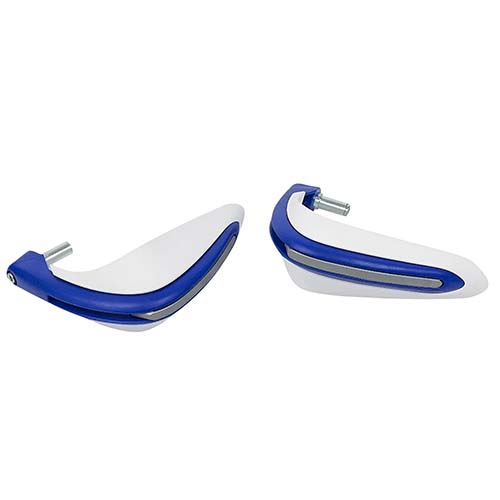 CUBRE MANOS OFF ROAD C/SPOILER AZUL/BLANCO (JGO) PLASTICA VC (1013)