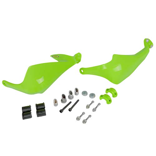 CUBRE MANOS COMPETICION VERDE COMPL. C/KIT DE INSTALACION (JGO) Ø22 PLASTICA VC (761V)