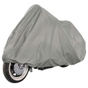 CUBRE MOTOS XL 230x95x135 WATER PROOF CON BOLSO PLASTICA VC (990)